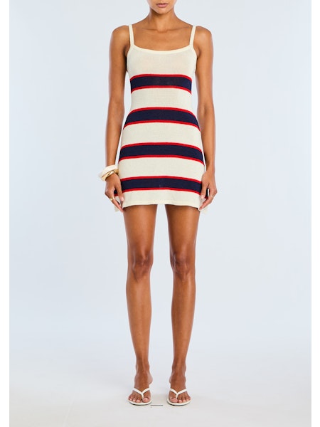 azriel knit mini dress SEROYA DRESS-EGGSHELL STRIPE – Style and Sea Boutique third_party