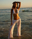 PQ MALIBU LACE PANT-WHITE