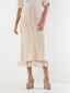 Capri Knit Skirt - Blanc Petals