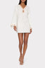 MILLY LINEN CHAIN EMBROIDERY COVER UP-WHITE