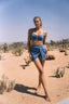 GINA SWIM TOP-Steel Blue