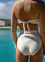 BELTED HI WAISTED HI LEGGED SWIM BOTTOM