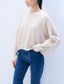 CASHMERE BLEND LUXE FRINGE CREW