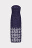 MILLY KAIT TILE LACE DRESS-NAVY