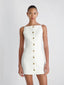 AZRA TWILL SQUARE NECK DRESS