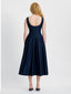 COTTON SATEEN MIDI DRESS