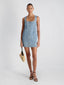 90S DENIM BUTTON FRONT SLVLS DRESS