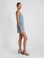 90S DENIM BUTTON FRONT SLVLS DRESS