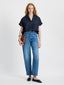 POPLIN COLLAR SS PULLOVER