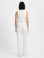 INEZ COTTON TWILL PEPLUM TOP