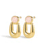 The Rose Quartz Rio Earrings- Gold