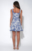 Ximena Square Neck Jacquard Mini Dress