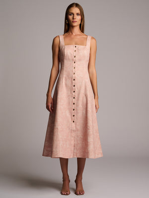 KYA DRESS  - CAMO PRINT PINK