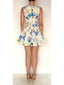 HEMANT & NANDITA SKATER SHORT DRESS-IVORY