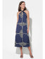 Cecelia Halter Ribbon Tie Satin Dress