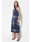 Cecelia Halter Ribbon Tie Satin Dress