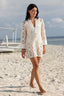 CHANDRA DRESS-WHITE BEIGE