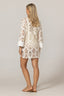 CHANDRA DRESS-WHITE BEIGE