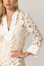 CHANDRA DRESS-WHITE BEIGE