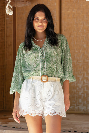 MONA GREEN SHIRT