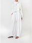 SANS FAFF COASTAL BARREL PANTS-WHITE