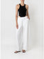 SANS FAFF COASTAL BARREL PANTS-WHITE