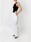 SANS FAFF COASTAL BARREL PANTS-WHITE