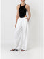 SANS FAFF COASTAL BARREL PANTS-WHITE