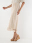 Capri Knit Skirt - Blanc Petals
