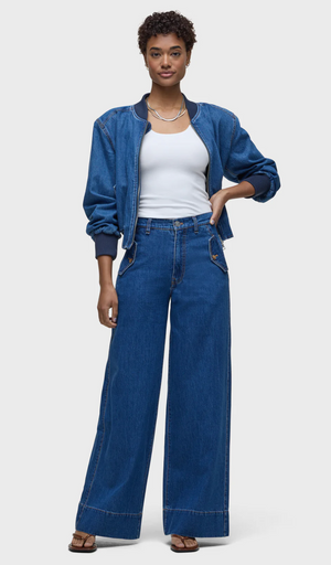 HUDSON JAMES HIGH RISE TROUSER WIDE LEG