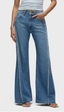 HUDSON JODIE LOOSE FIT WIDE LEG FRAYED SEAMS