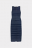 MILLY MARI STRIPE MIDI DRESS