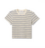 LOOP TERRY SWEAT TEE-STRIPE