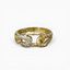 GOLD ISLA PAVÉ LINK BAND RING
