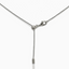 VINTAGE SILVER PAVE HEART NECKLACE
