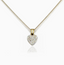 GOLD PAVE HEART NECKLACE