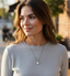 GOLD PAVE HEART NECKLACE