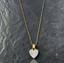 GOLD PAVE HEART NECKLACE