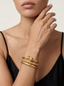 GOLD SORELLA TWIST BANGLE