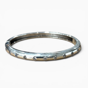 VINTAGE SILVER VIERA SIGNATURE ROW BANGLE