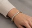VINTAGE SILVER VIERA SIGNATURE ROW BANGLE