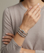 VINTAGE SILVER VIERA SIGNATURE ROW BANGLE