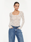 Bonnie Lace Top- Ivory
