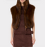 Elinor Faux Fur Vest- Brown