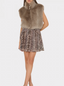Elinor Faux Fur Vest- Grey