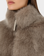 Elinor Faux Fur Vest- Grey