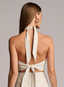 QUINN TOP  - BEIGE STRIPE
