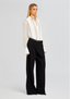 SANS FAFF MEGHAN PANELLLED SILK BLOUSE-WHITE