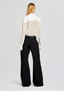 SANS FAFF MEGHAN PANELLLED SILK BLOUSE-WHITE