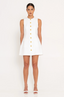SANS FAFF ECLAT LINEN DRESS-WHITE